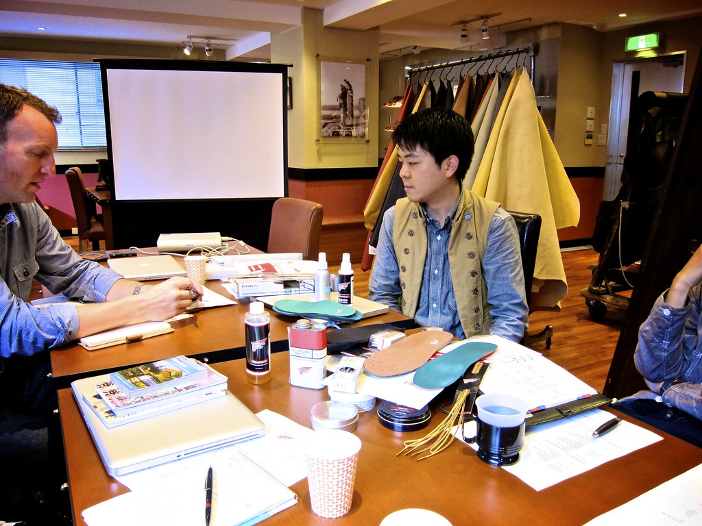 Planning meeting around a table